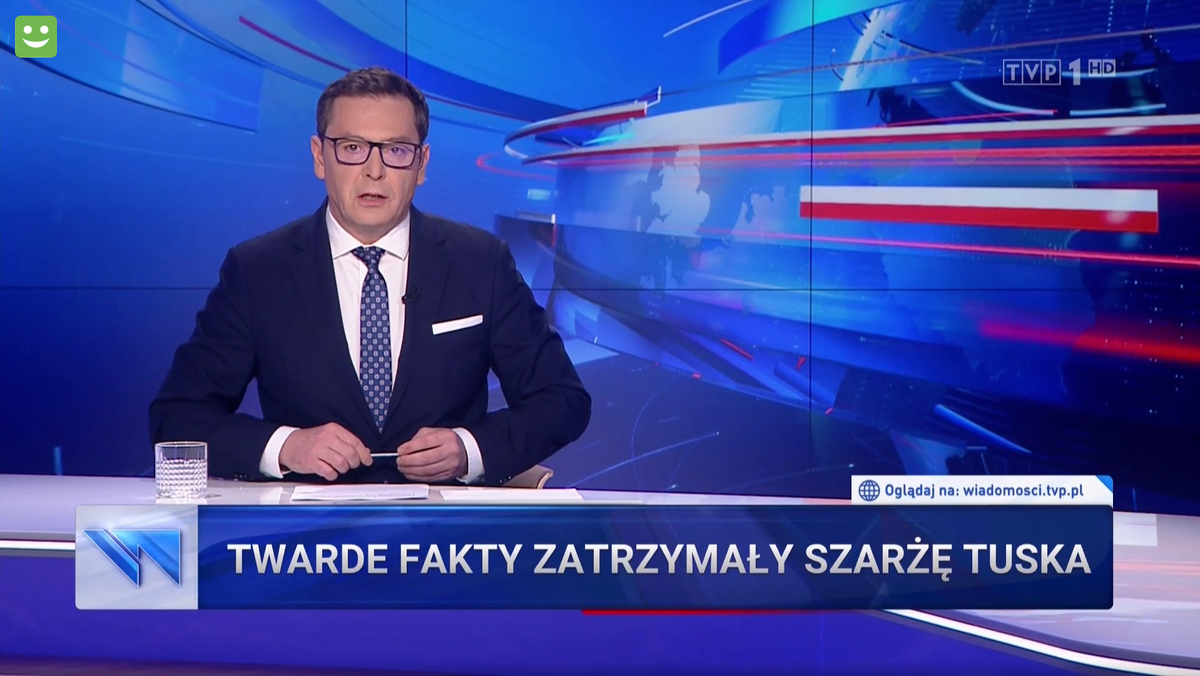 Wiadomości TVP o Donaldzie Tusku