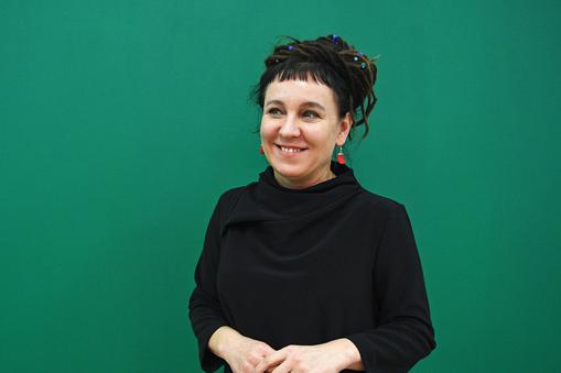 Polish writer Olga Tokarczuk in London