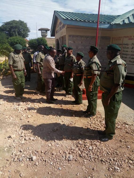 Prison officers during a past event 