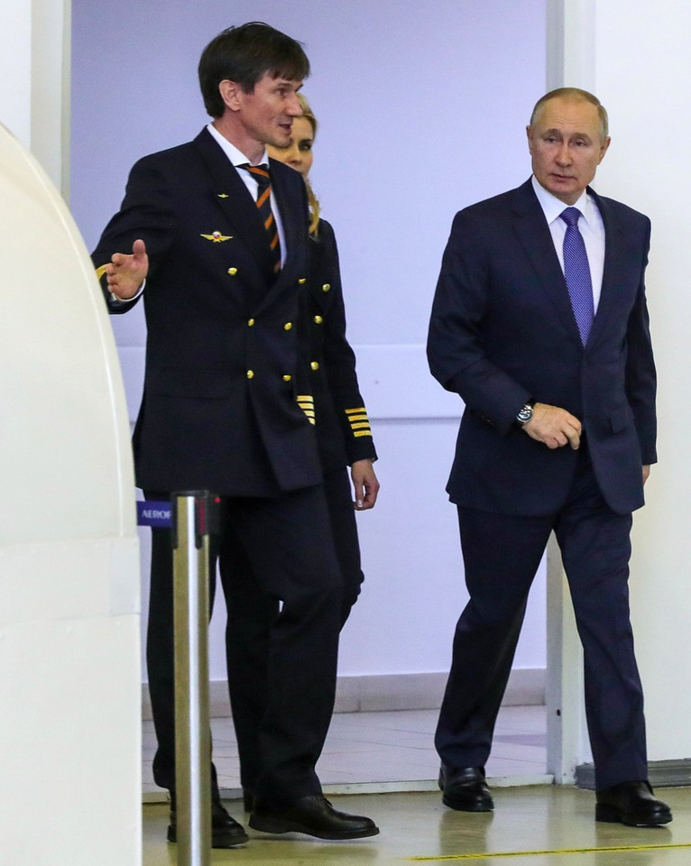 Zdjęcia ze spotkania Putina z załogą linii lotniczych Aerofłot
