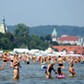 SOPOT POGODA UPAŁ TŁUMY NA PLAŻY