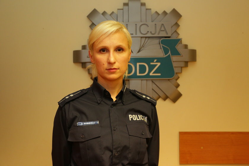 Aneta Sobieraj, oficer prasowy komendy Wojewódzkiej policji w łodzi