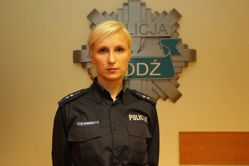 aneta sobieraj z komendy wojewódzkiej policji w Łodzi