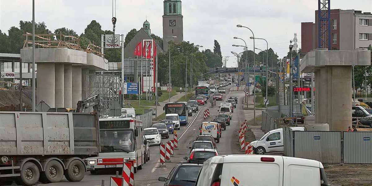 Uważaj na korki w Bytomiu