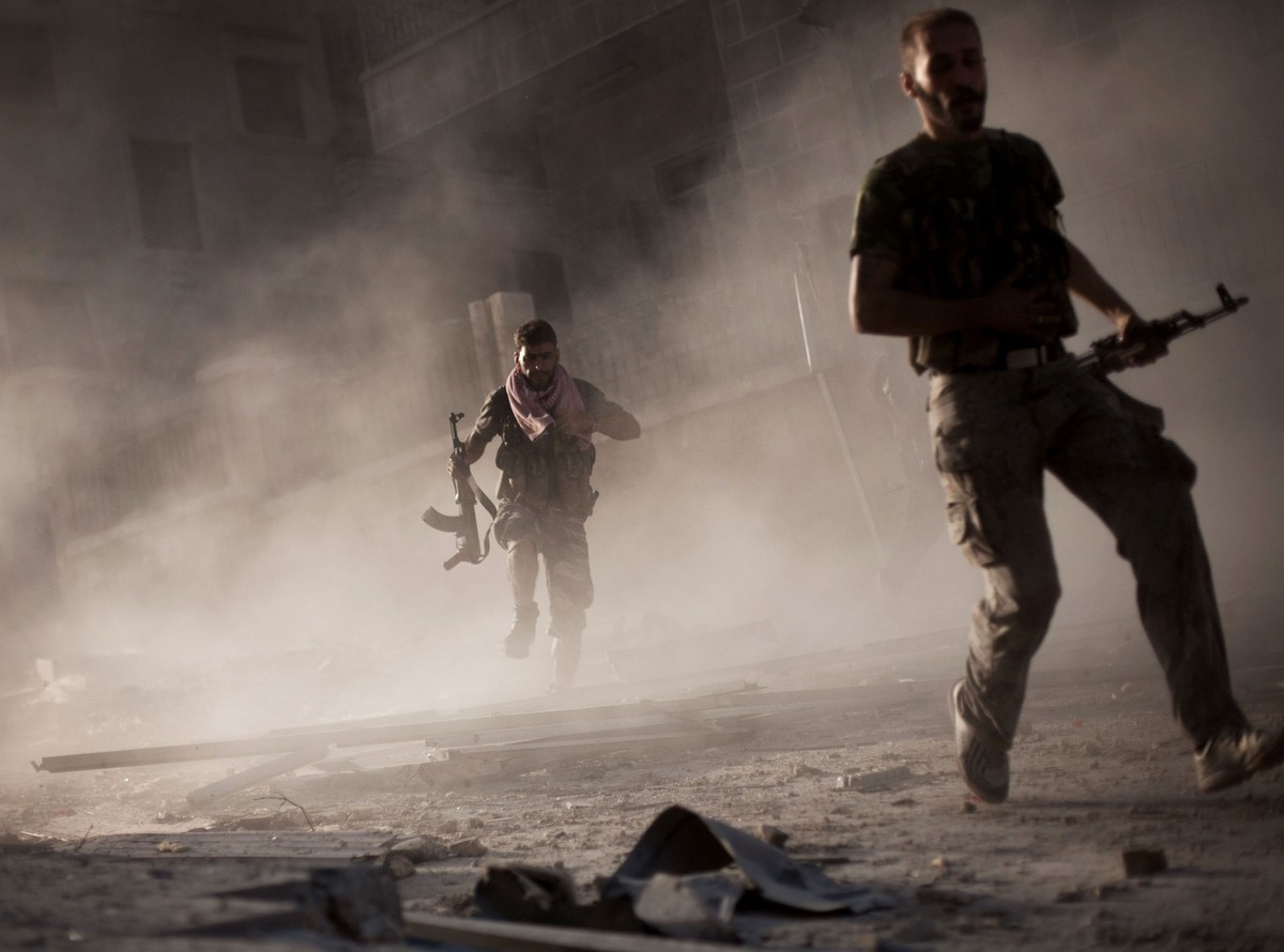 Syria. Walki w Aleppo