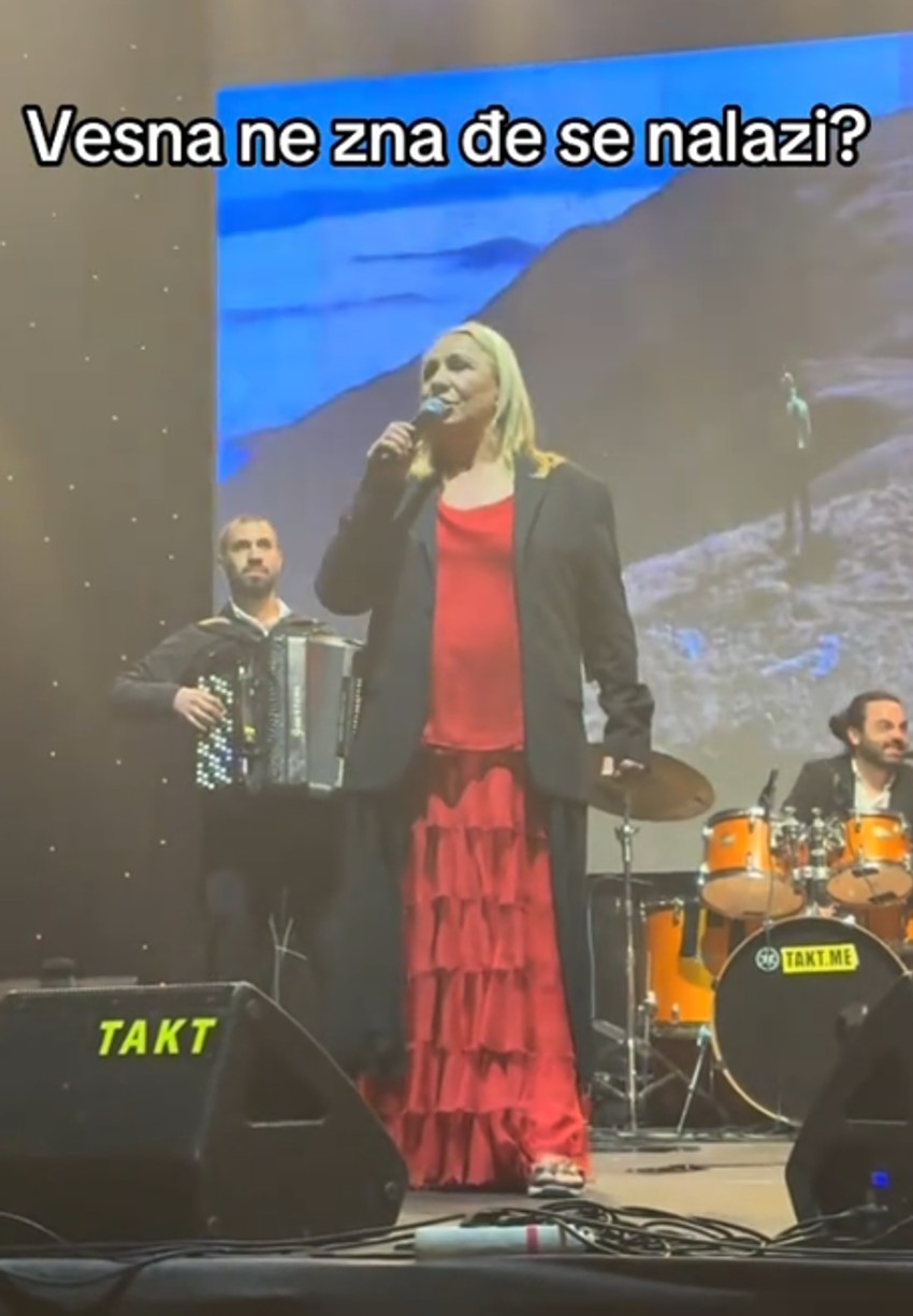 Vesna Zmijanac, koncert Crna Gora
