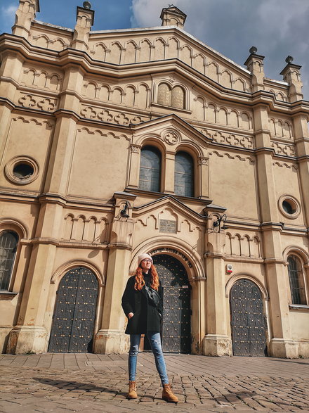 Haizea pod synagogą Tempel w Krakowie