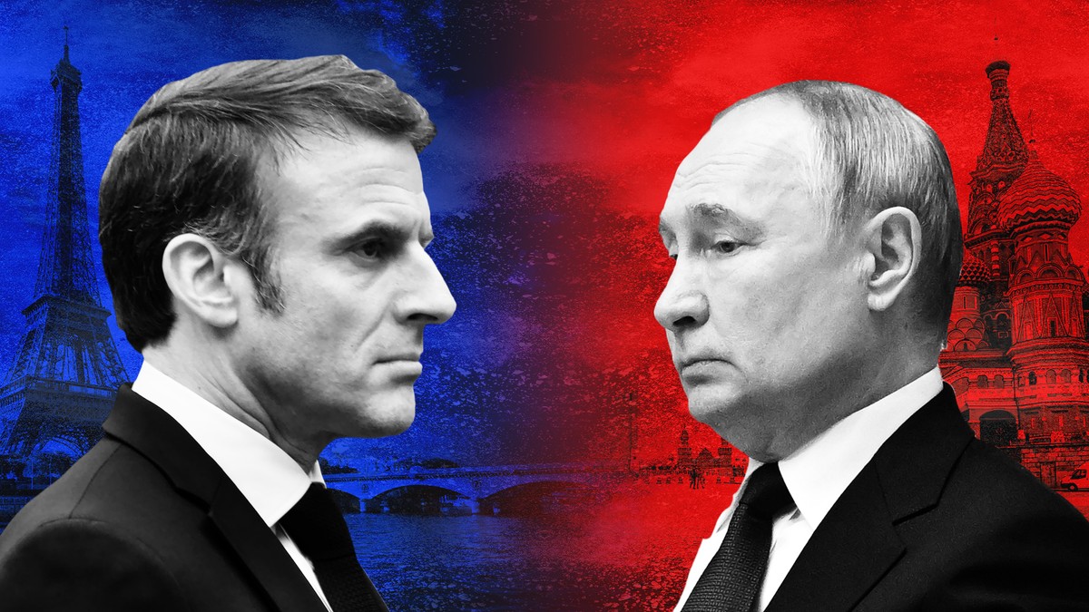 Emmanuel Macron - Vladimir Putin