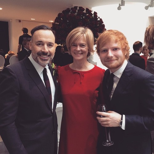David Furnish i goście: Lady Dundas oraz Ed Sheeran
