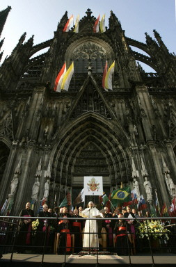 GERMANY-POPE-WYD-CATHEDRAL