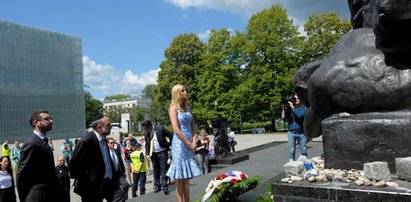 Ivanka Trump złożyła wieniec. Była wyraźne wzruszona