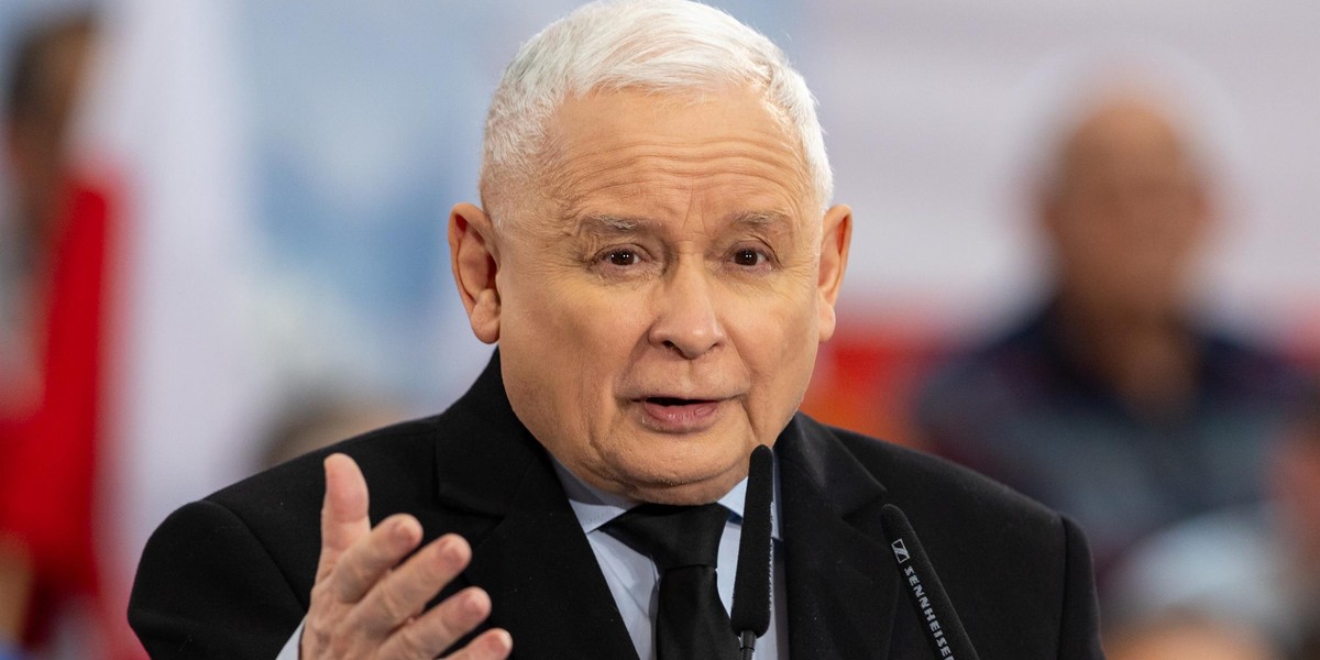 Prezes PiS Jarosław Kaczyński. 