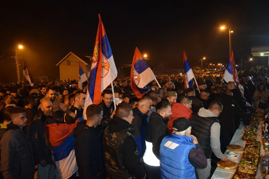 Doček Srba sa KiM u Meljaku