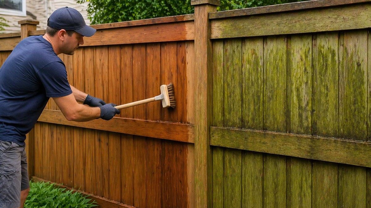 Čišćenje drvene ograde