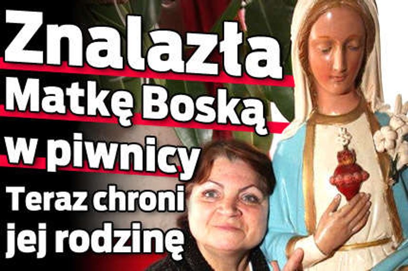 Znalazła Matkę Boską w piwnicy!