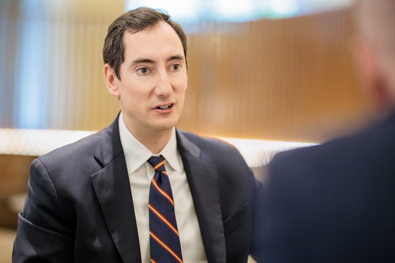 Andrew Hollenhorst w trakcie wywiadu dla DGP