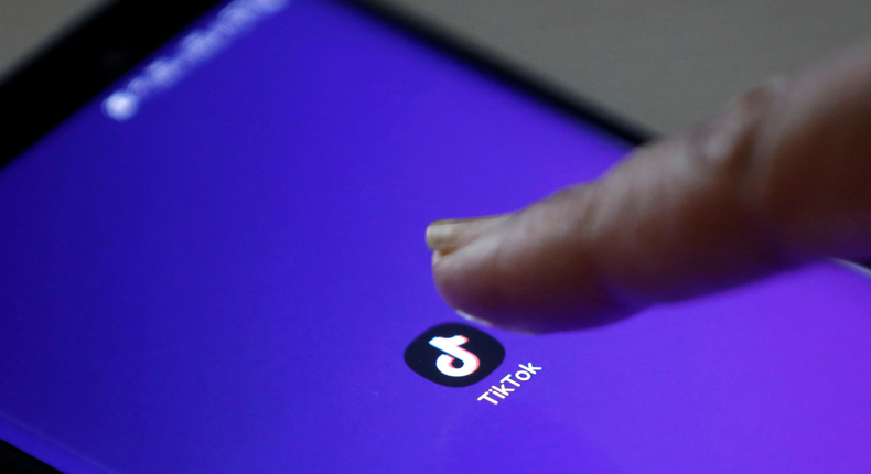 FILE PHOTO: The logo of TikTok application is seen on a mobile phone screen in this picture illustration taken February 21, 2019. REUTERS/Danish Siddiqui/Illustration/File Photo