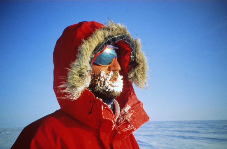 Marek Kamiński na biegunie północnym