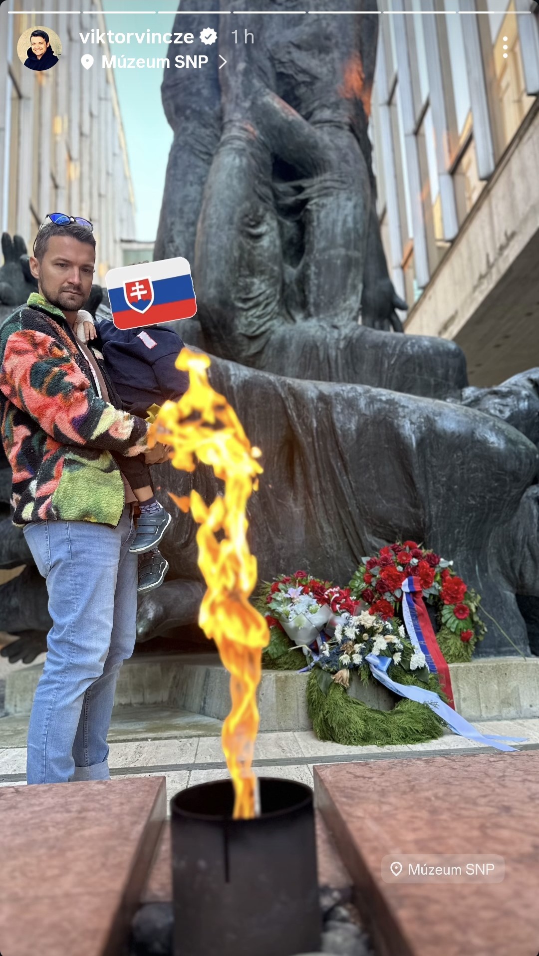 Viktor Vincze so synom Maxíkom.
