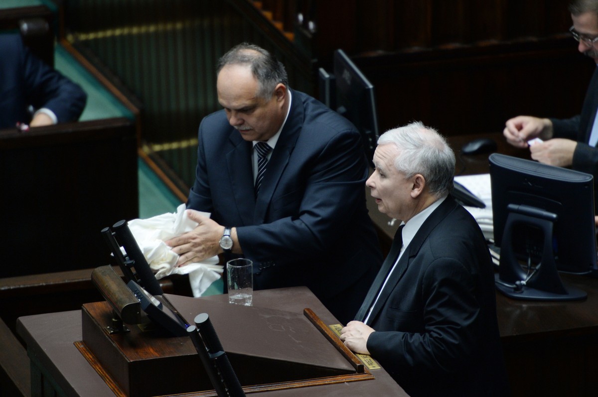 Jarosław Kaczyński w Sejmie
