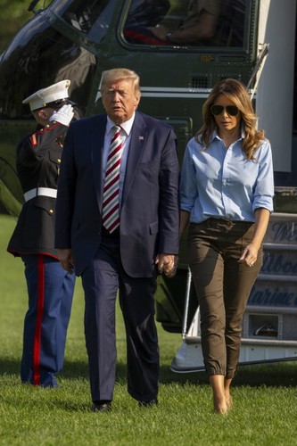 Melania i Donald Trumpowie