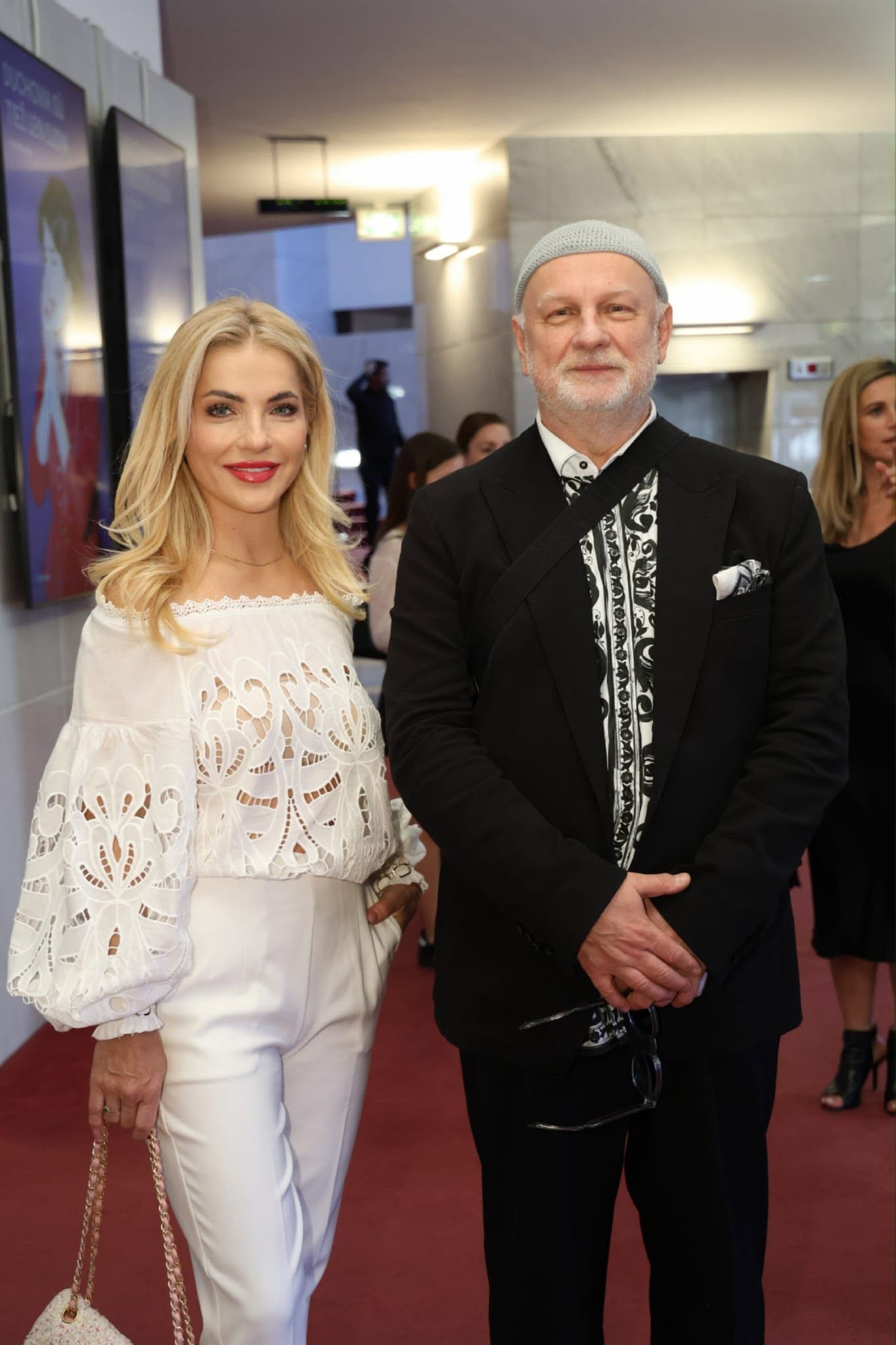 Ministerka kultúry Martina Šimkovičová a generálny riaditeľ Národného divadla v Košiciach Ondrej Šoth.