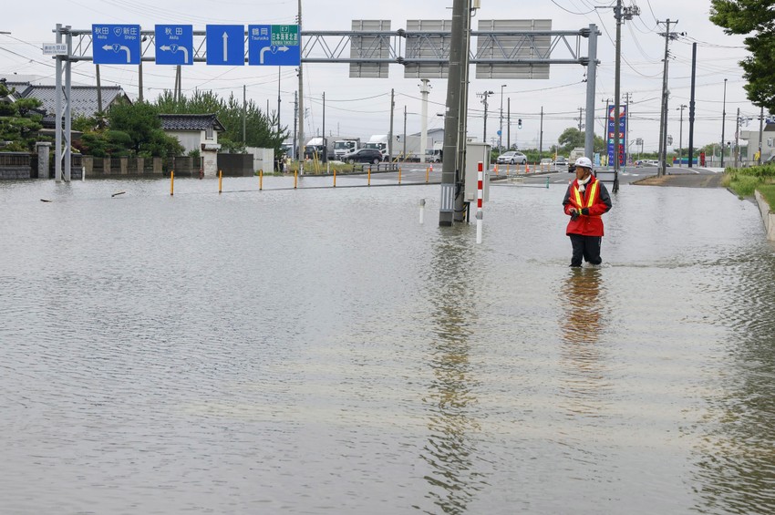 Poplave u Japanu - Šinđo u prefekturi Jamagata