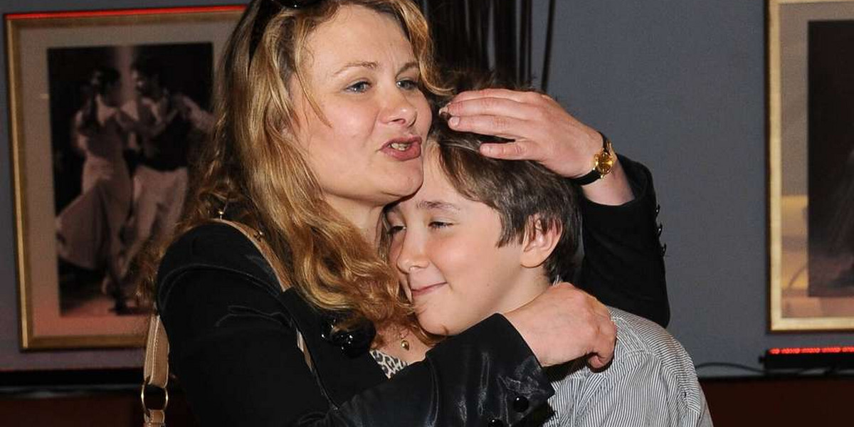 Katarzyna Piekarska z synem