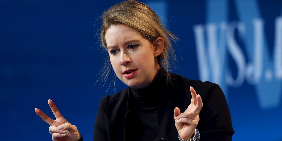 Elizabeth Holmes, prezeska firmy Theranos