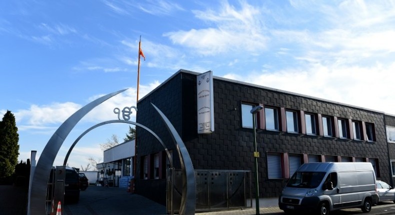 The Sikh community centre in Essen, western Germany where three teenagers carried out a jihadist attack in April 2016 that badly wounded a priest