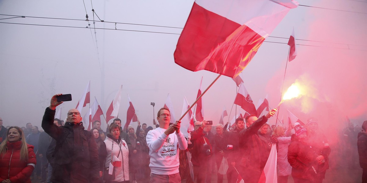 Niespodziewany sportowy wątek na Marszu Niepodległości.