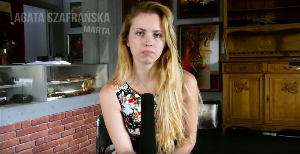 Agata Szafrańska (screen z YouTube'a)