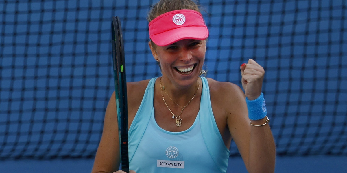 Piękny uśmiech naszej wielkiej wojowniczki. Magdalena Fręch jest już w czwartej rundzie wielkoszlemowego Australian Open!