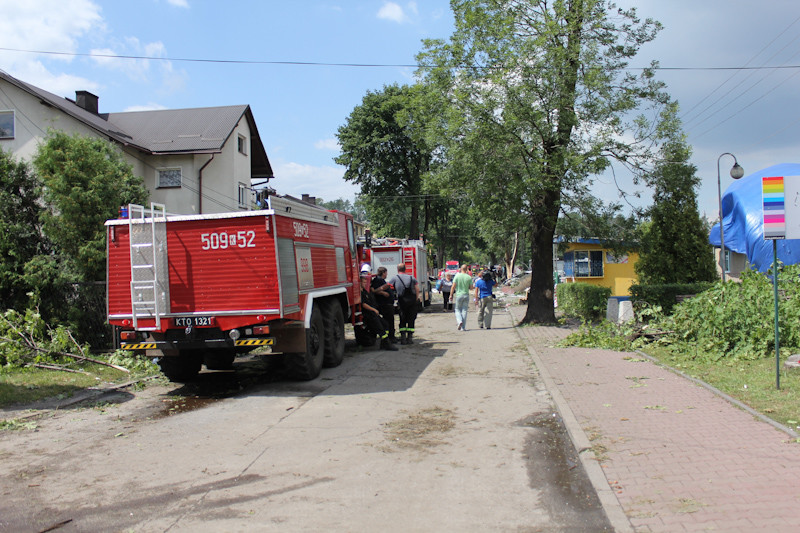 Skutki wichur w Małopolsce