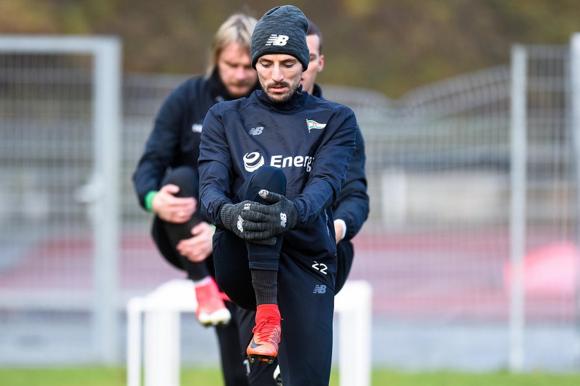 Pilka nozna. Ekstraklasa. Lechia Gdansk. Trening. 30.01.2018