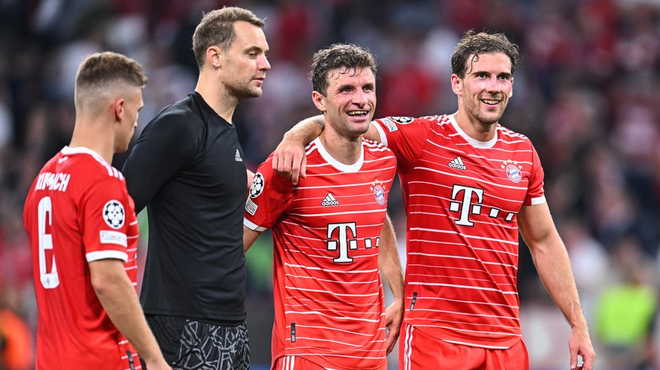 Joshua Kimmich, Manuel Neuer, Thomas Mueller, Leon Goretzka