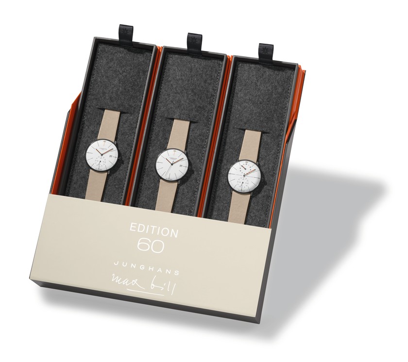 Weltweit gibt es 1060 Stück des «Max Bill Edition Set 60»-Sets von Junghans für 4440 Franken zu kaufen. 