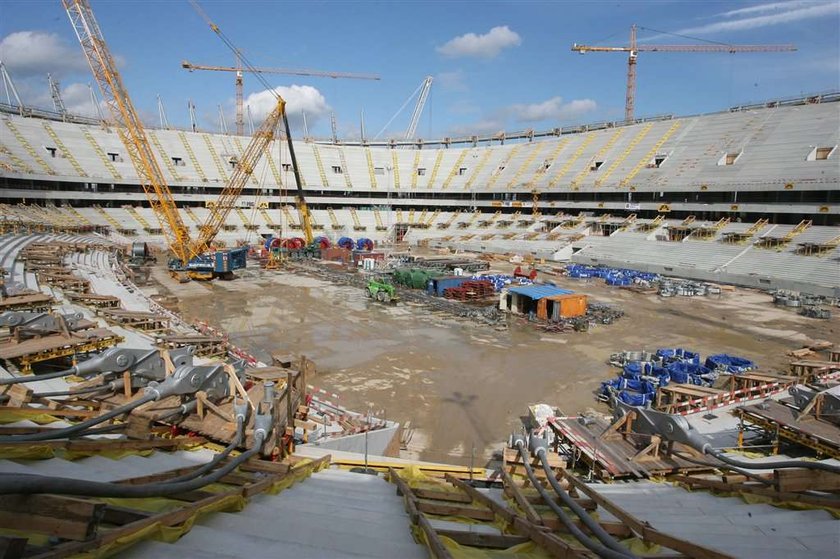 Tak rośnie Stadion Narodowy