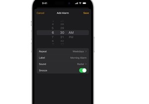 iPhone alarm