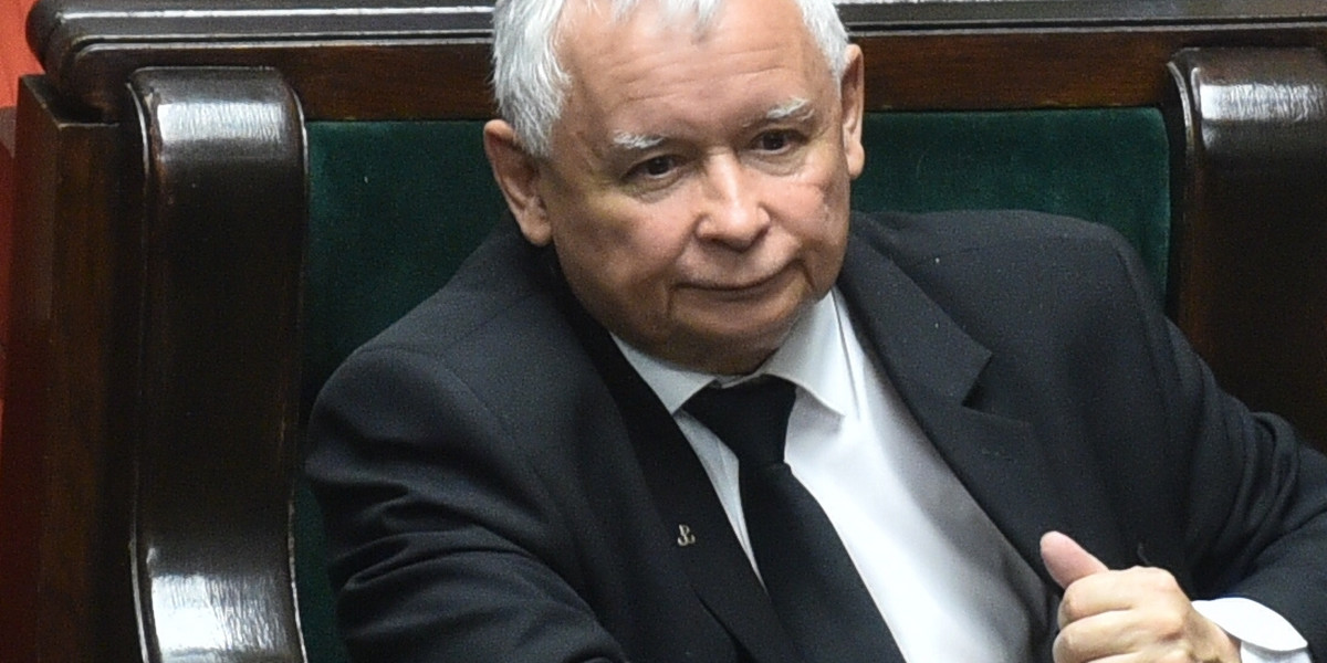 Prezes PiS Jarosław Kaczyński.