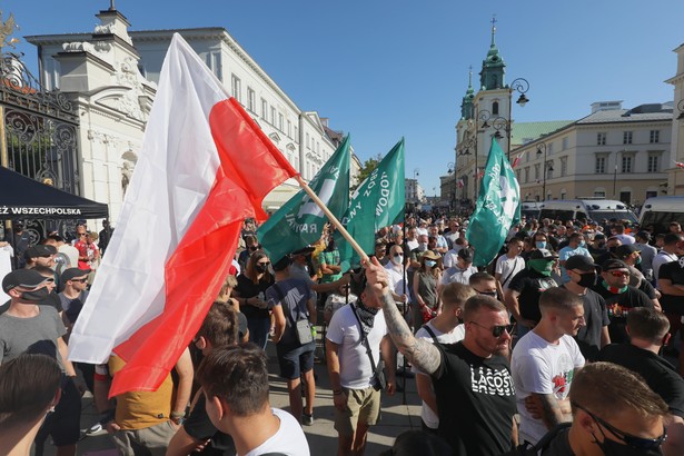 Wiec Młodzieży Wszechpolskiej w Warszawie