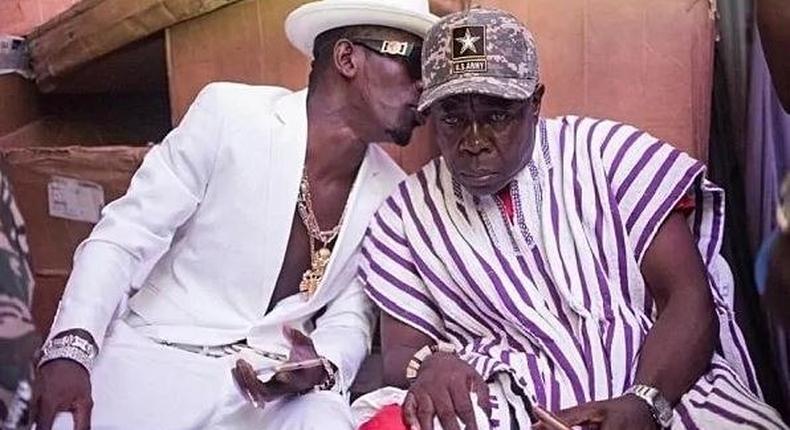 Shatta Wale and his father