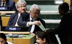 Polska wybrana na niestałego członka RB ONZ. Byliśmy jedynym kandydatem z Europy Wschodniej