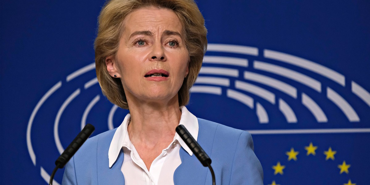 Przewodnicząca Komisji Europejskiej Ursula von der Leyen.