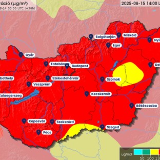 Ezekben a napokban már akkora a talajközeli ózonkoncentráció, ami az egészségre is veszélyes!