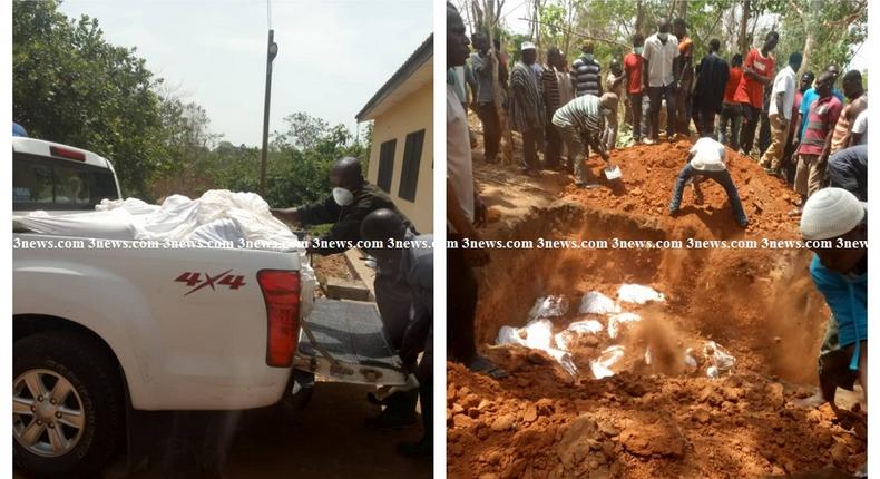 Kintampo accident victims mass burial