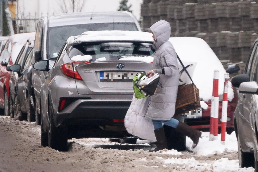 Olga Bołądź zawiozła kołdrę do mieszkania Fabijańskiego