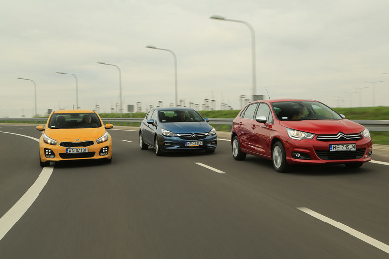 Kia Cee'd kontra Opel Astra i Citroen C4