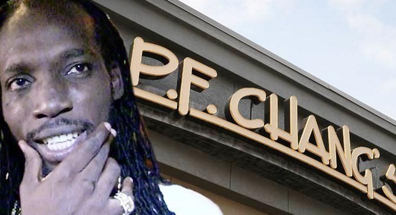 Mavado promotes P.F Chang Restaurant