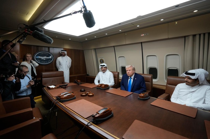 Američki predsednik Donald Tramp na sastanku sa katarskim emirom